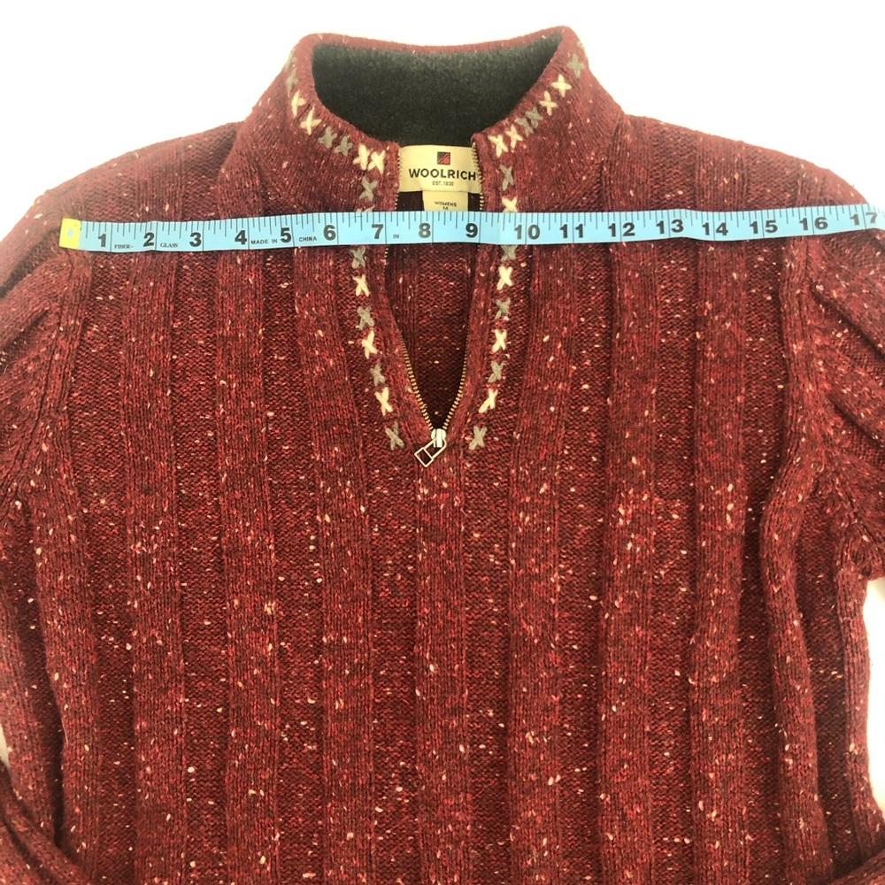 π Woolrich Ruby Heather Ribbed Sweater Pullover - Picture 4 of 9